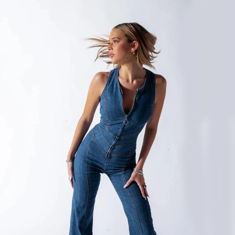 Jagoda – Stylowy i Kobiecy Kombinezon Jeansowy