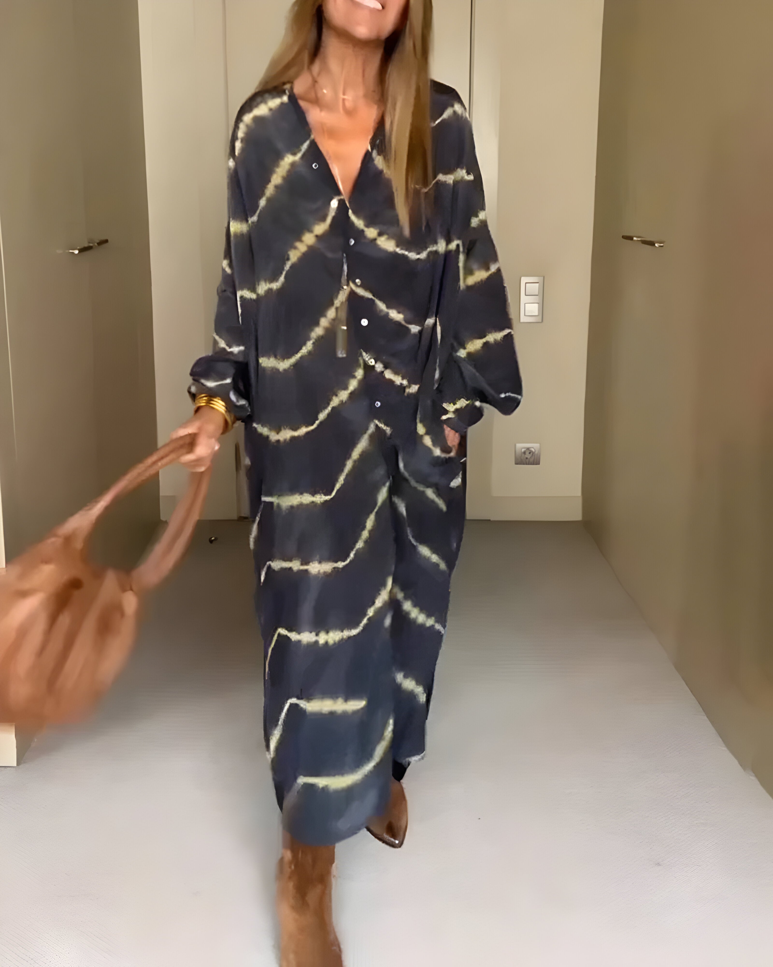 Druzjanna – Długa sukienka boho z falbankami