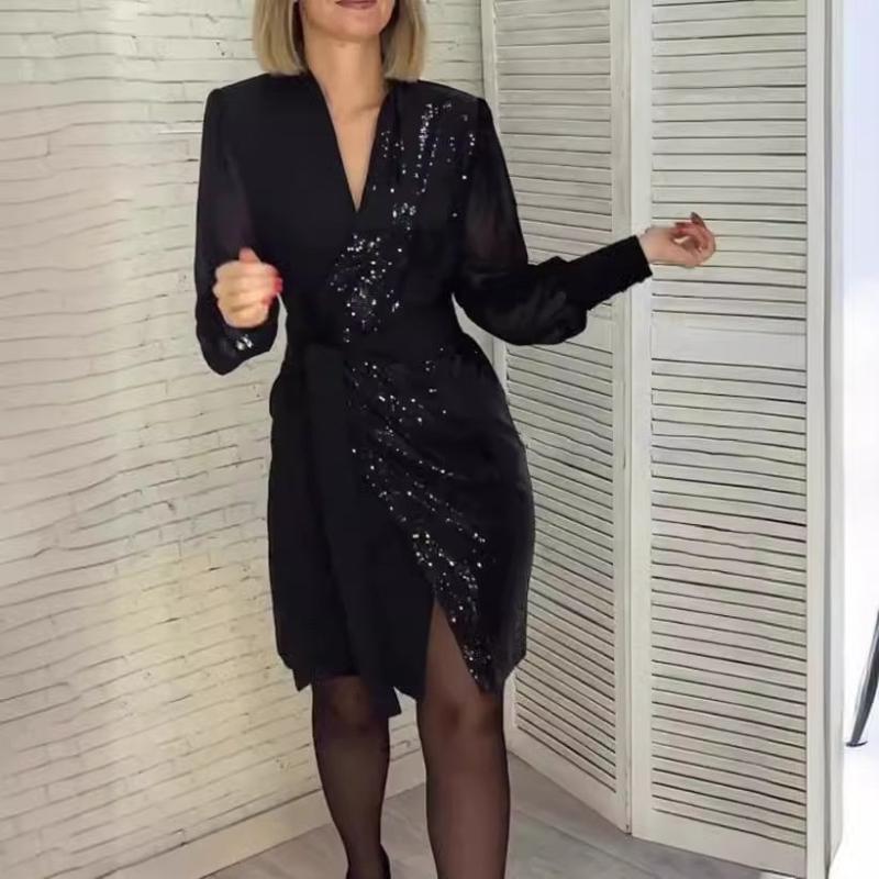 Serafina -Elegancka sukienka z rozcięciem