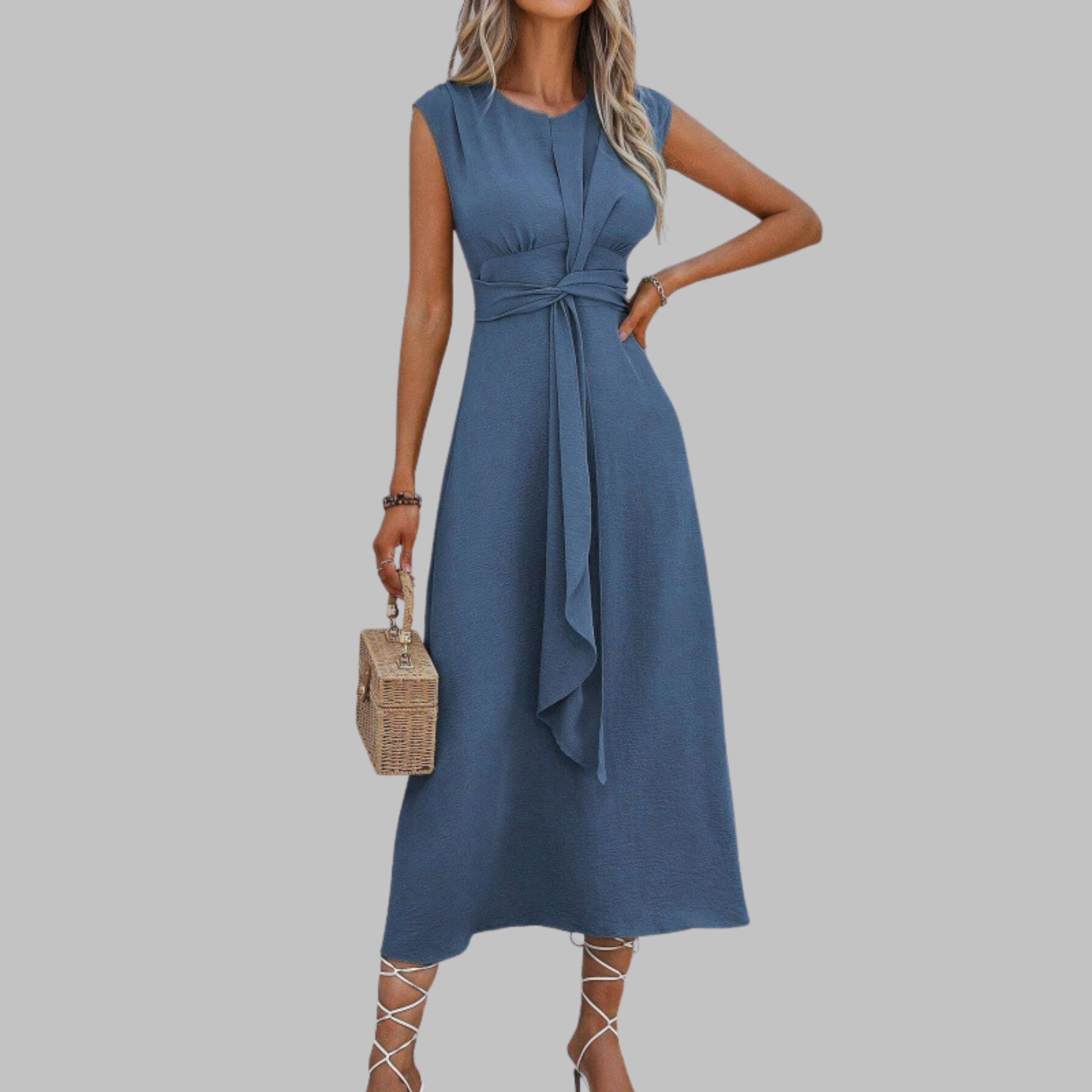 Sonia – Elegancka sukienka maxi bez rękawów