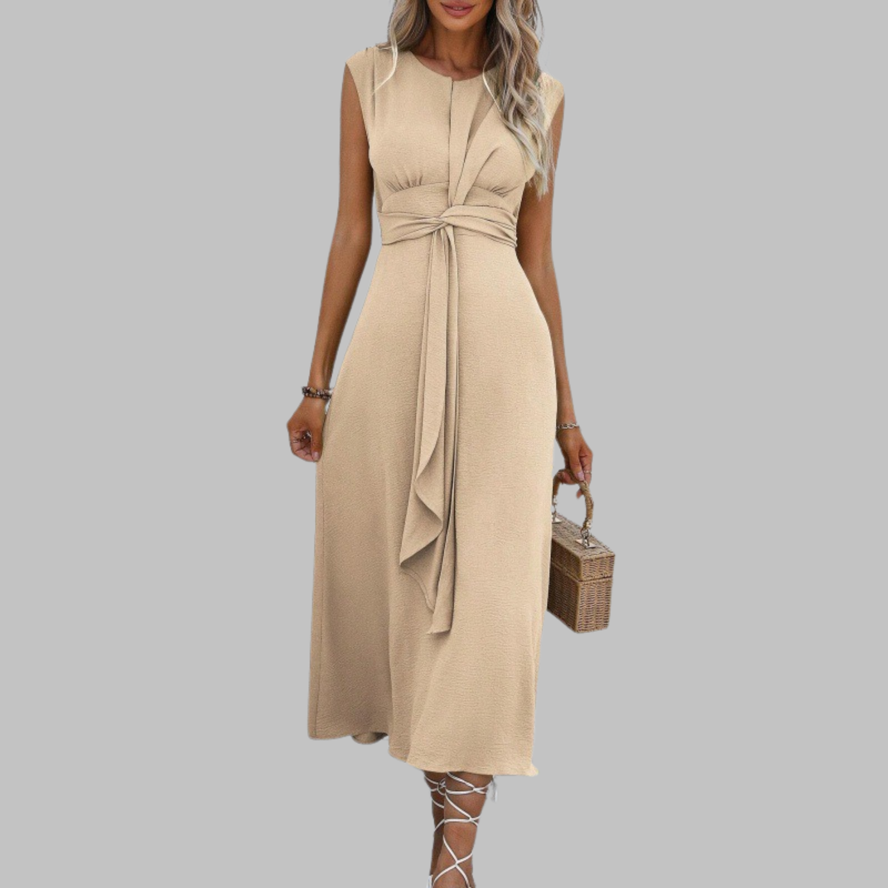 Sonia – Elegancka sukienka maxi bez rękawów