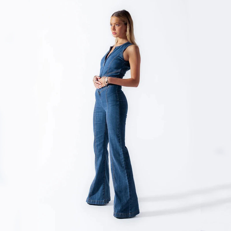 Jagoda – Stylowy i Kobiecy Kombinezon Jeansowy