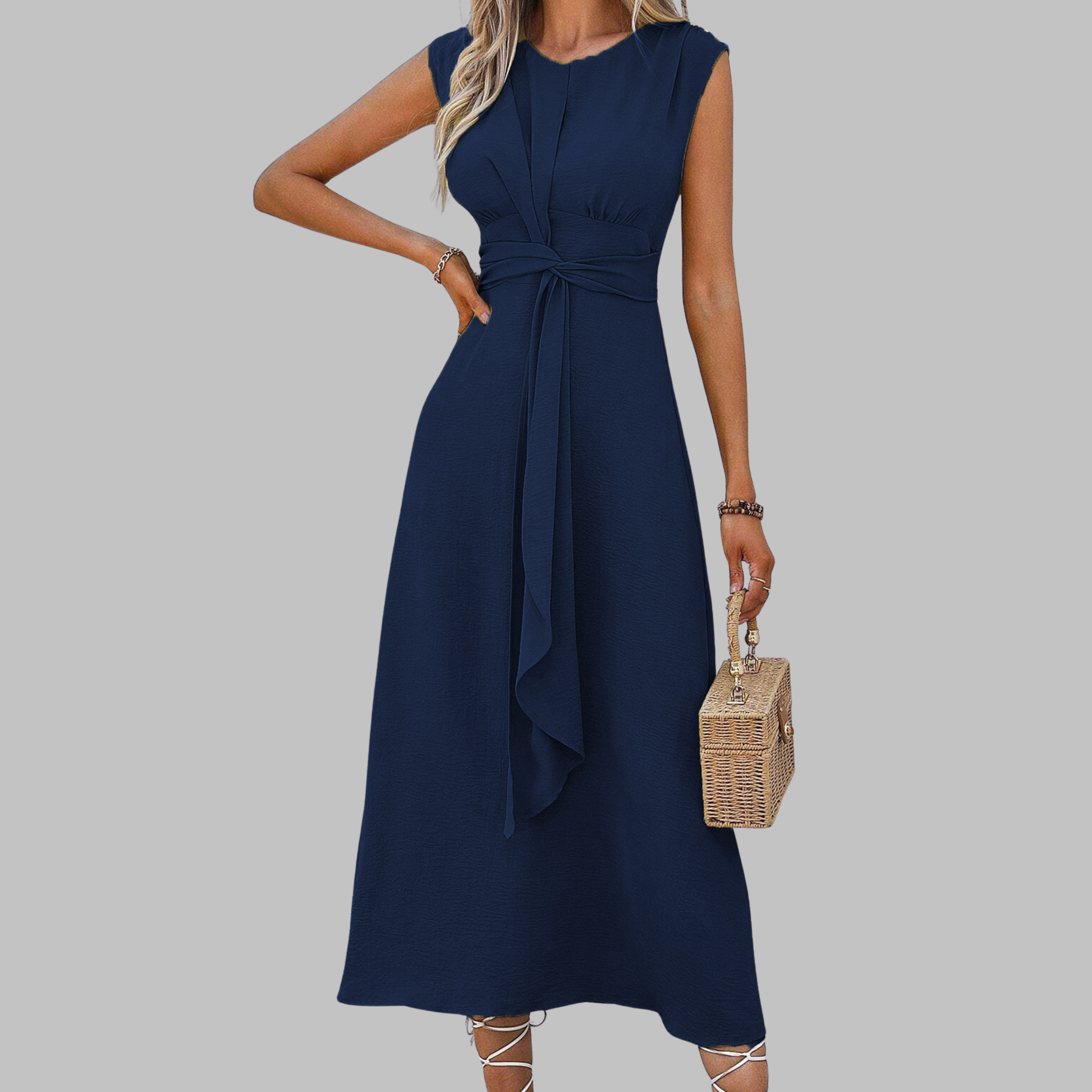Sonia – Elegancka sukienka maxi bez rękawów