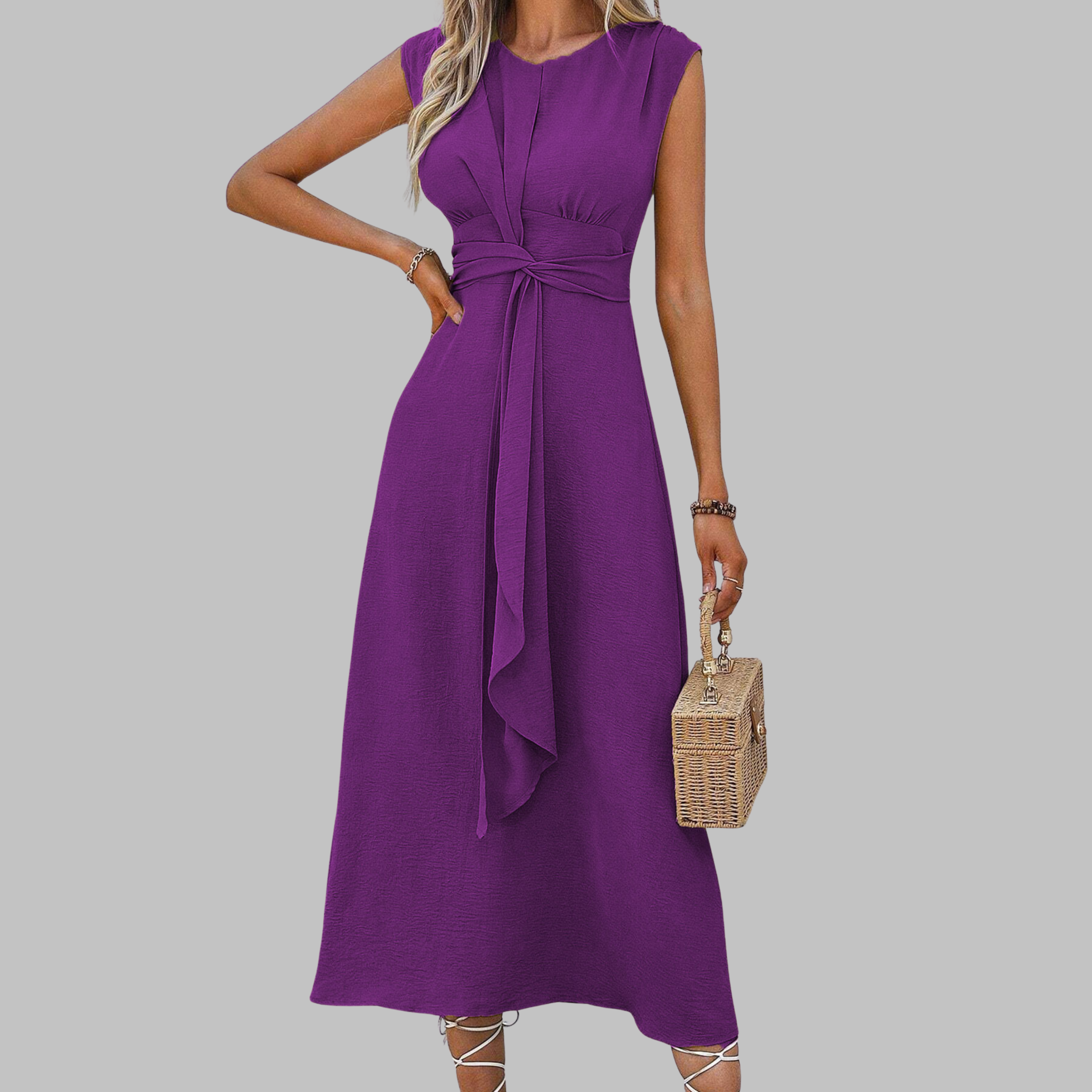 Sonia – Elegancka sukienka maxi bez rękawów