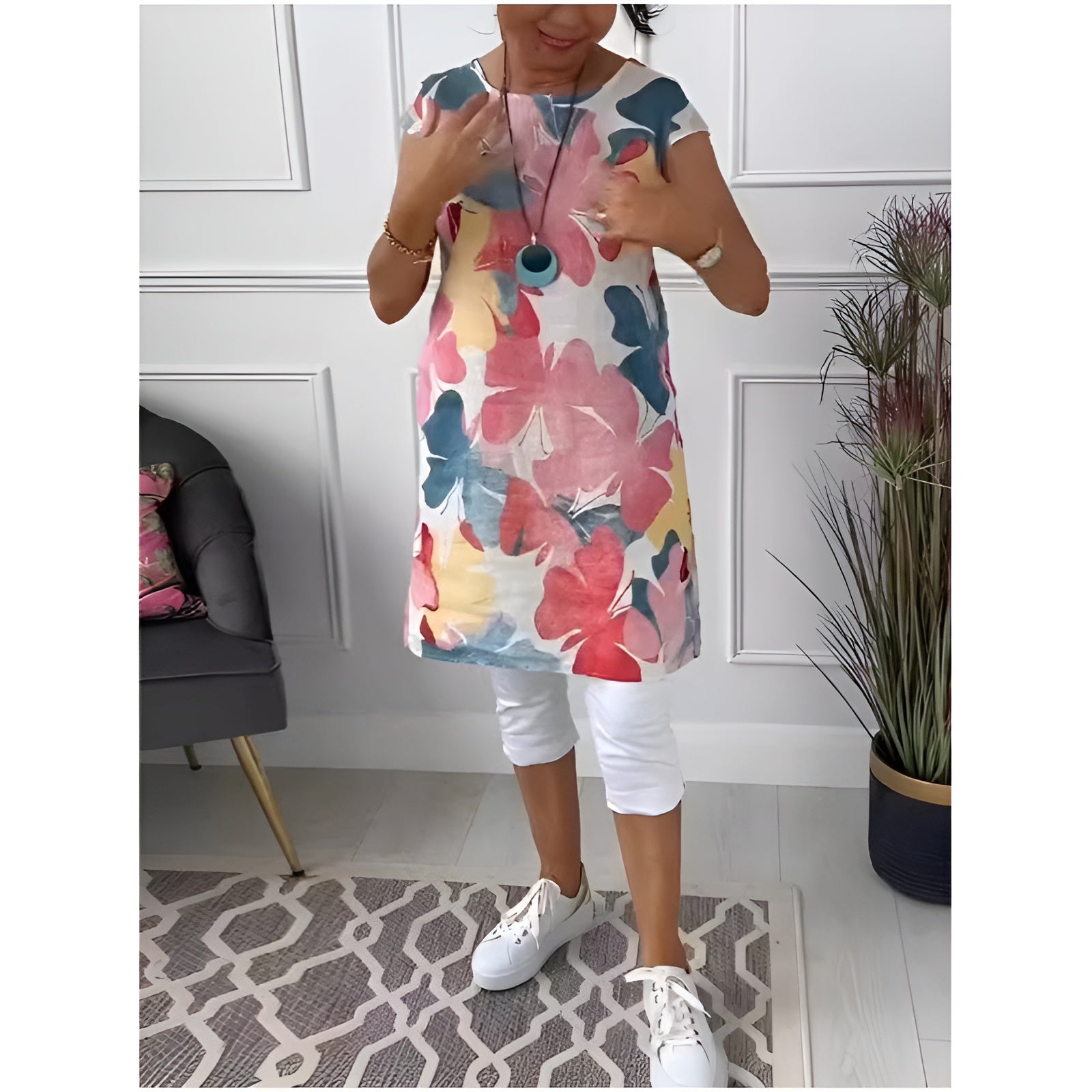 Patrycja – Elegancka sukienka koszulowa z kieszeniami