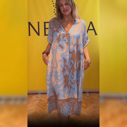 Halelina – Elegancka sukienka w kwiaty
