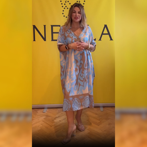 Halelina – Elegancka sukienka w kwiaty