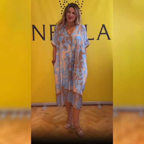 Halelina – Elegancka sukienka w kwiaty