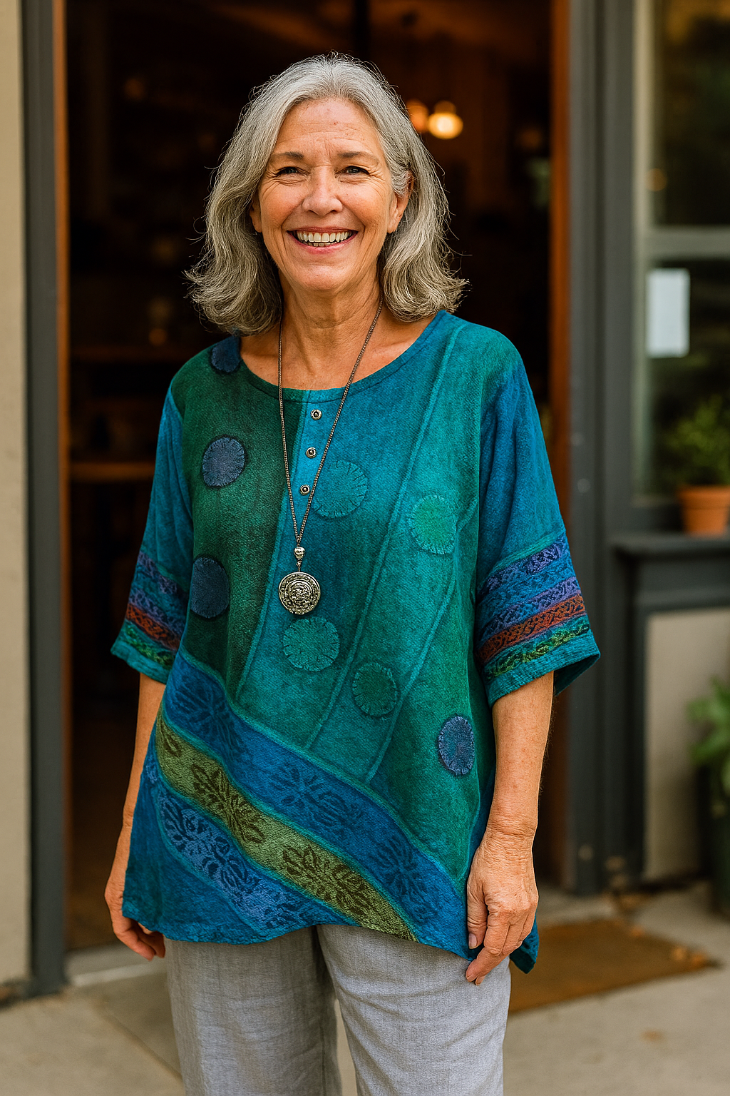 Zenobia – Zwiewny artystyczny top