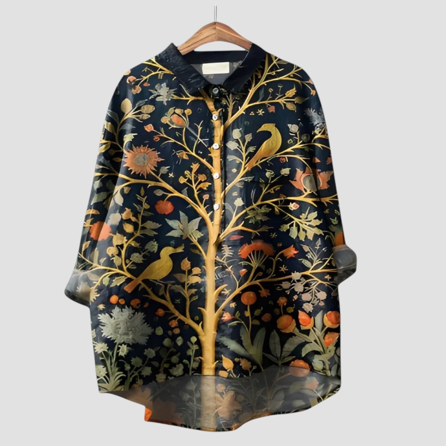 Talina - Koszula oversize z nadrukiem Enchanted Forest