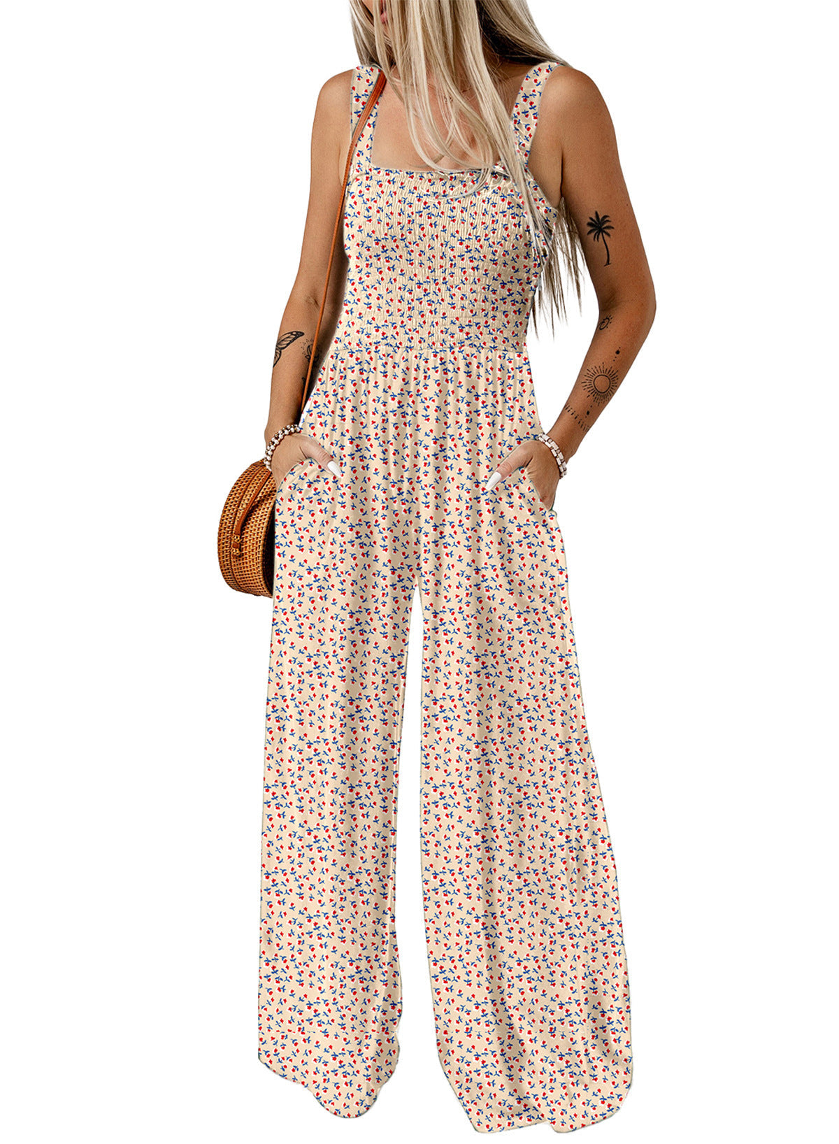 Jaglina – Zwiewna sukienka boho z kwiatowym nadrukiem