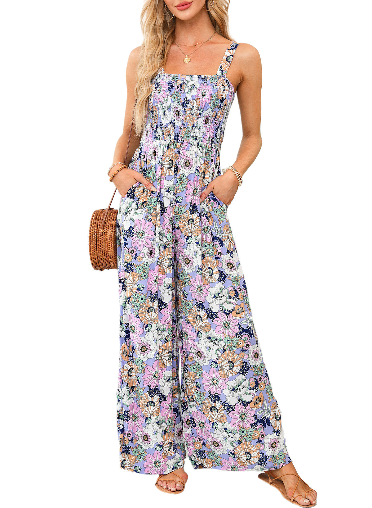 Jaglina – Zwiewna sukienka boho z kwiatowym nadrukiem