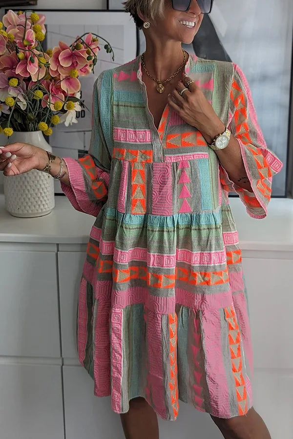 Dalenka – Zwiewna sukienka boho z rozcięciem