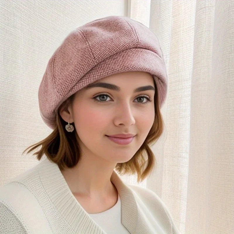 Bellora – Elegancki damski beret z miękkiego filcu