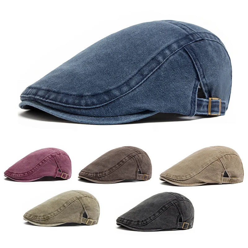 Jakub – Stylowa czapka typu flat cap na każdą porę roku