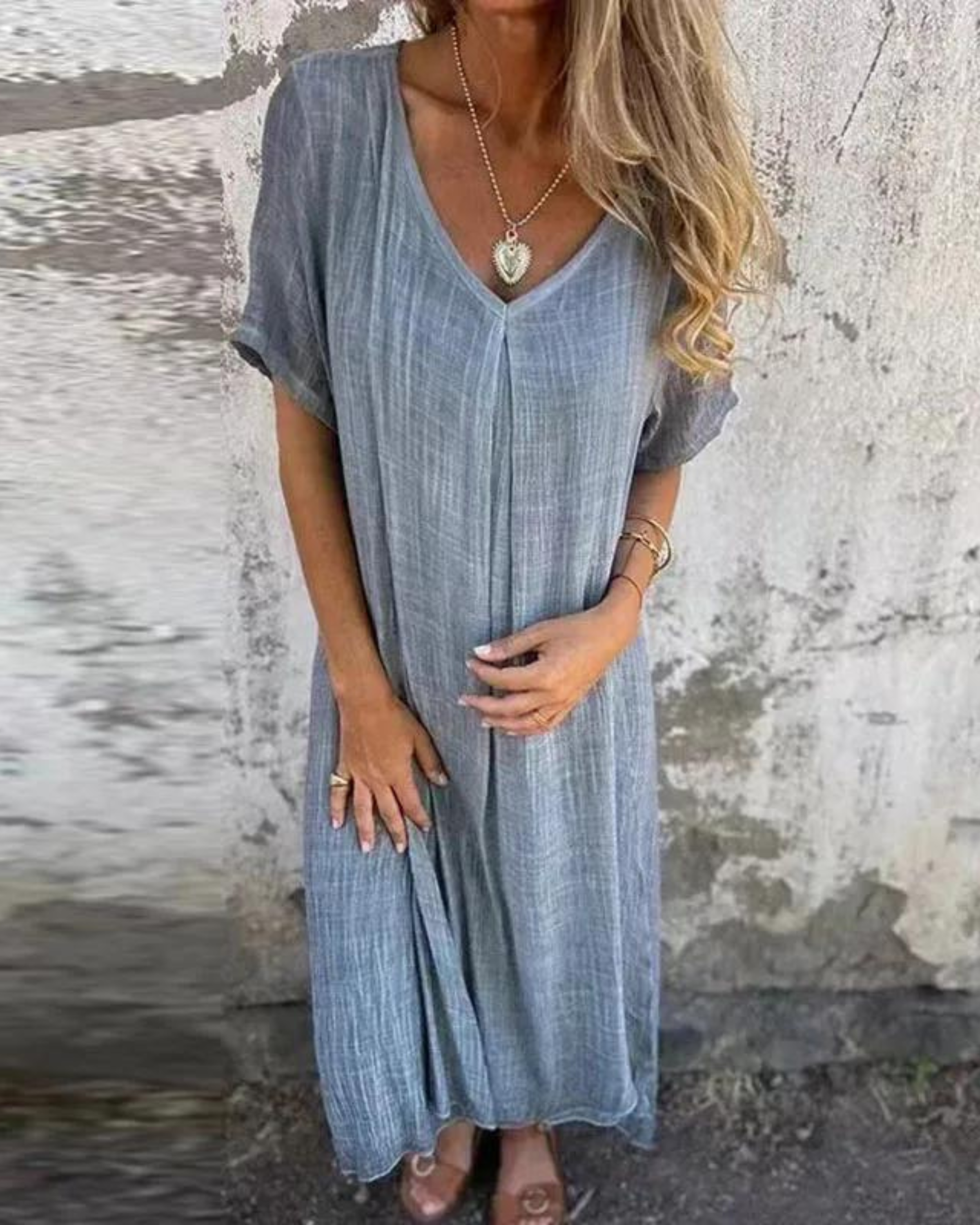 Ola – Letnia sukienka boho z lnu