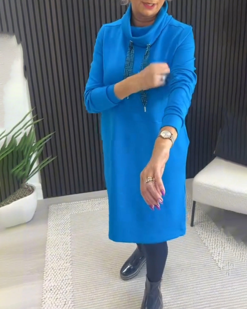 Florine - Bawełniana Sukienka Sweterkowa