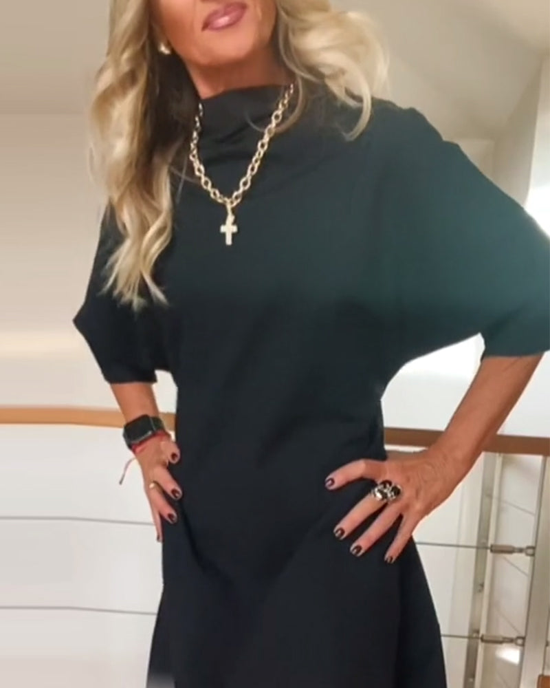 Kristina - Casual z Sweter wysokim kołnierzem