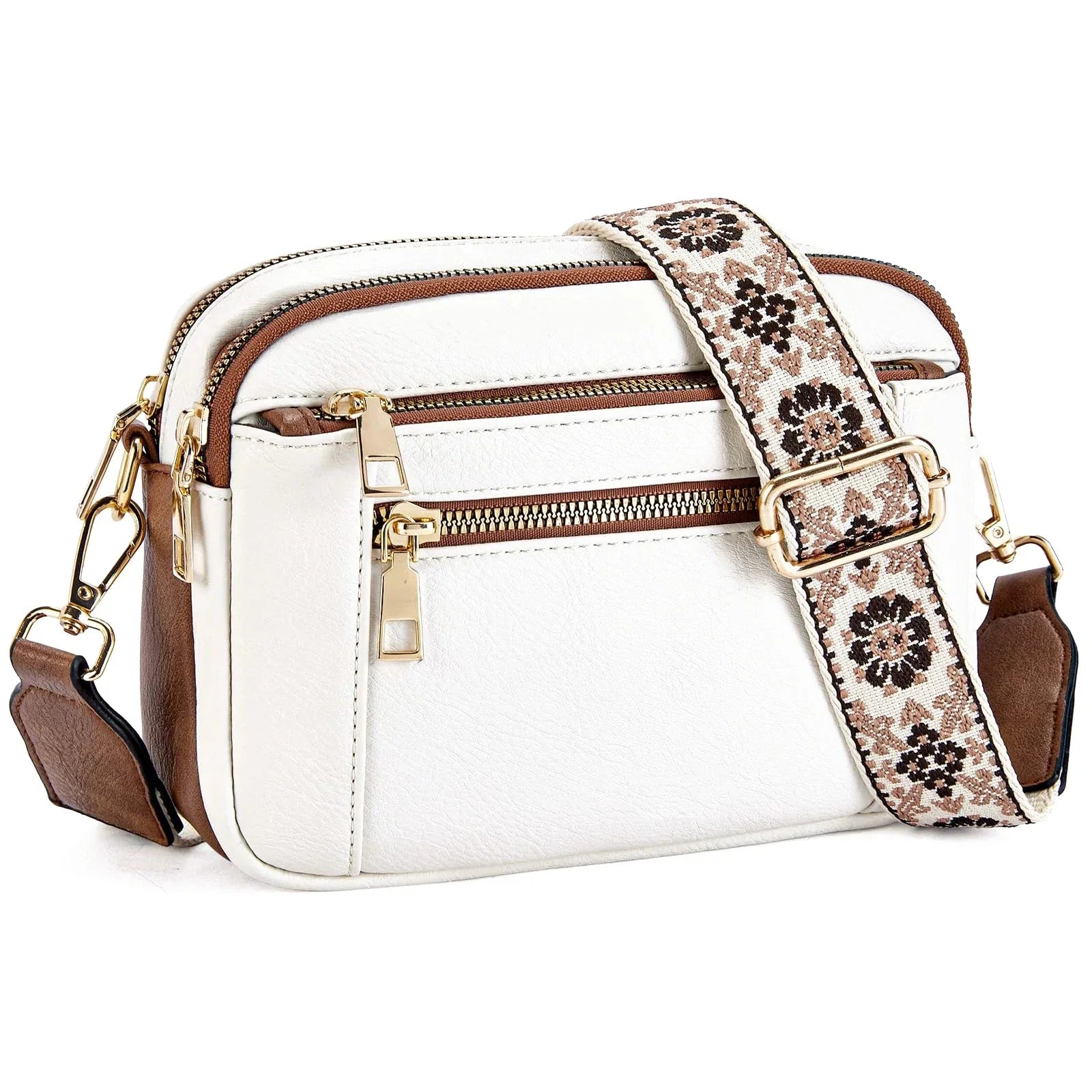 Dorota - Crossbody z kolorowymi paskami