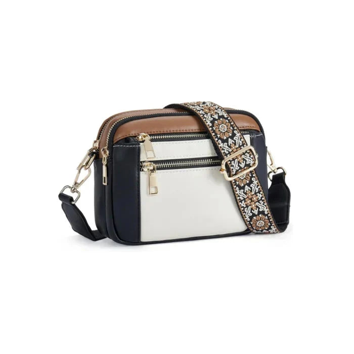 Dorota - Crossbody z kolorowymi paskami
