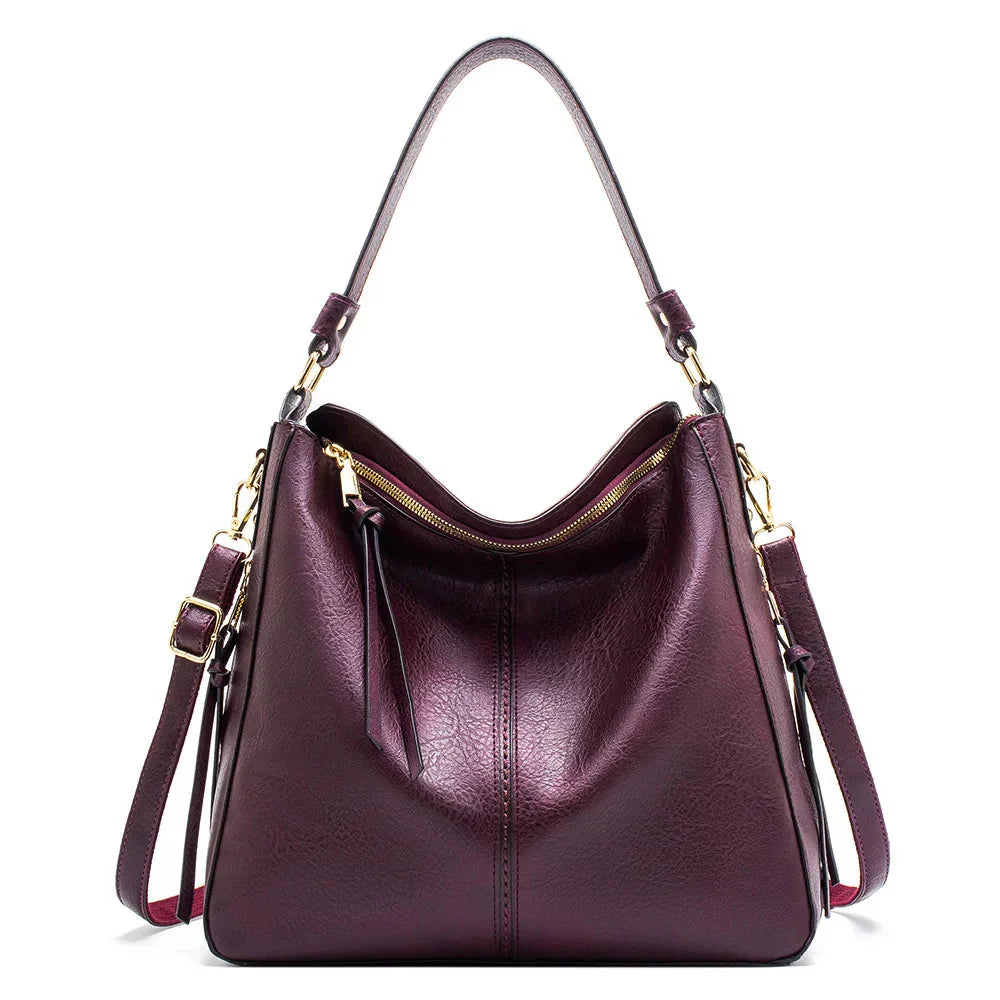 Justyna - Skórzana torba typu hobo
