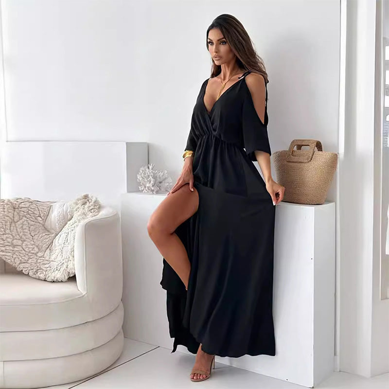 Valentina - Elegancka, seksowna sukienka z dekoltem w kształcie litery V