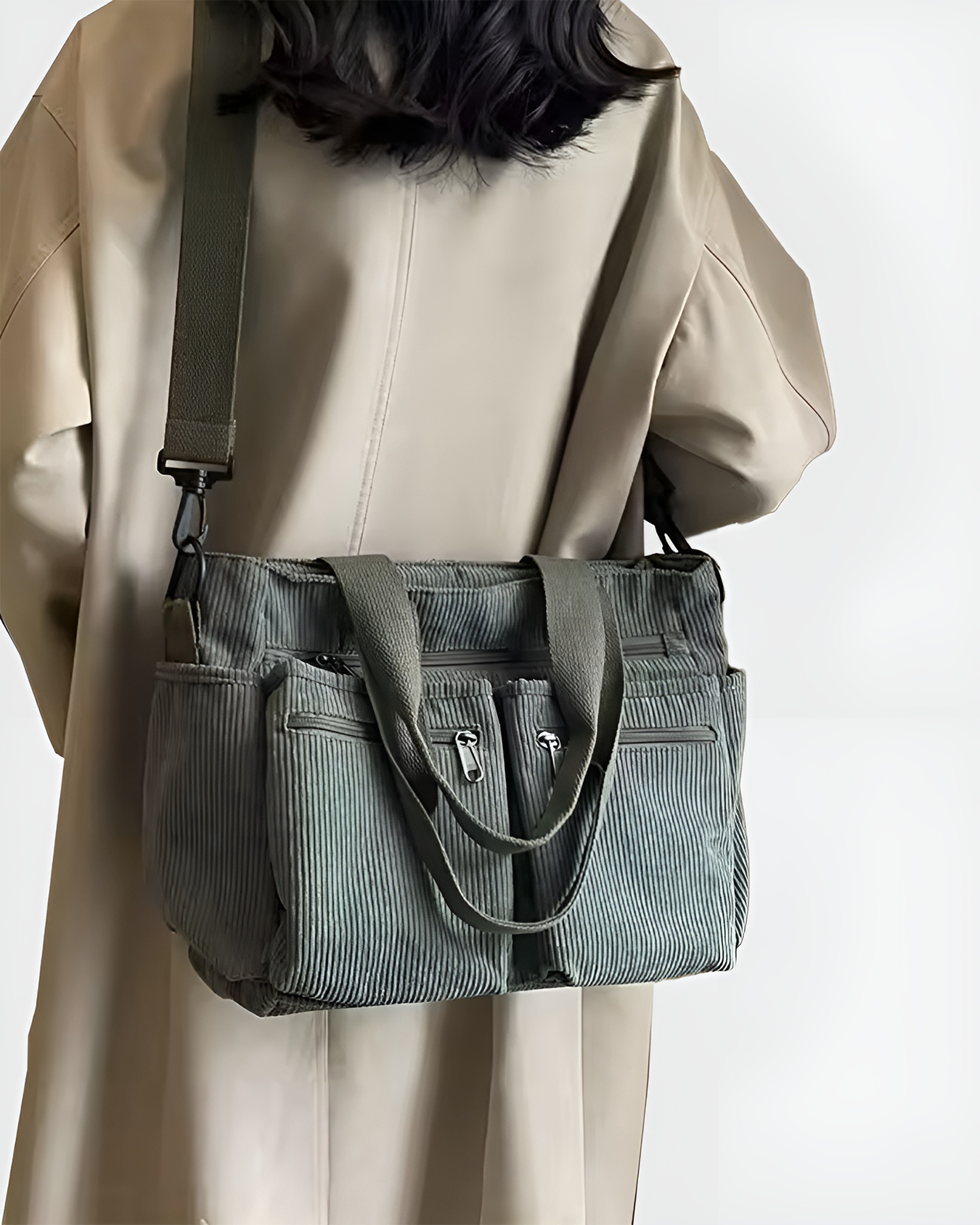 Eufemia – Stylowa torba typu tote z sztruksu